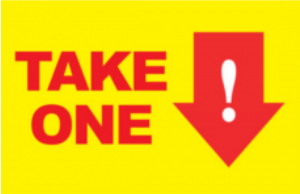 Car Magnet 'Take One'