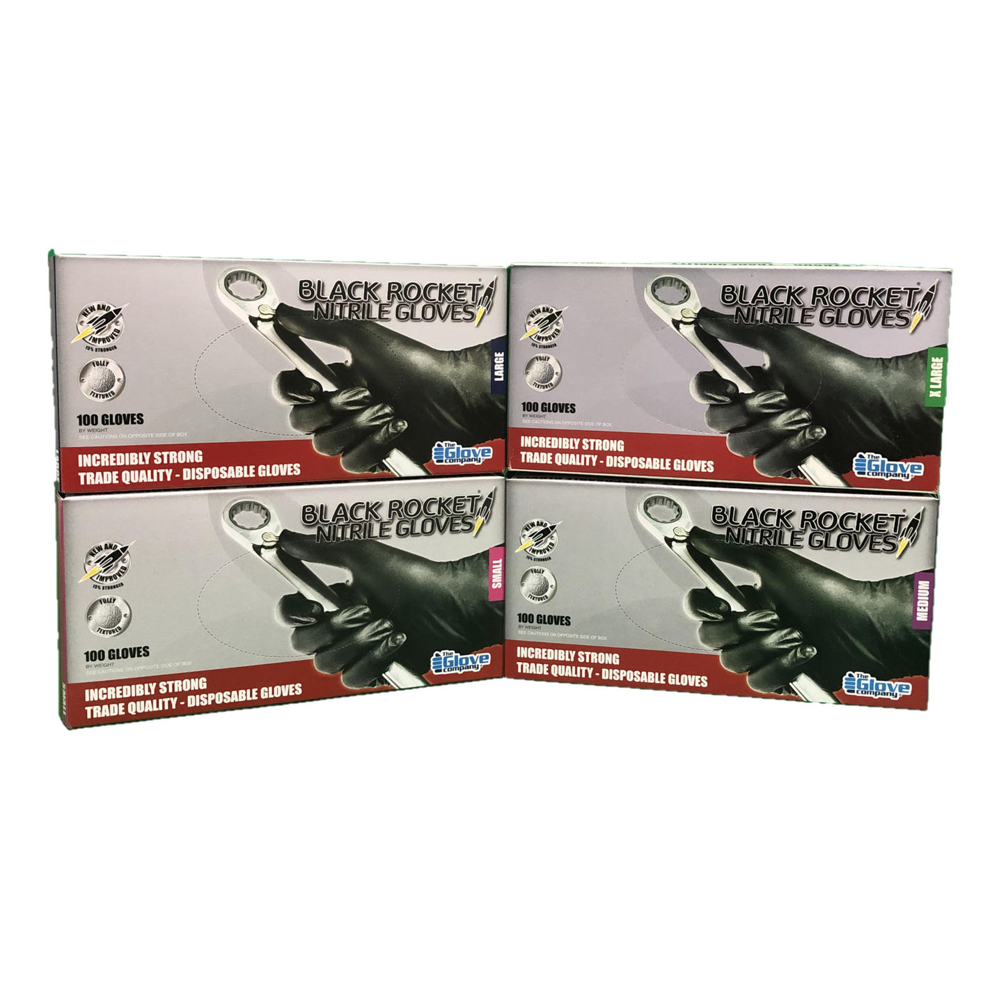 TGC Black Rocket Nitrile Gloves