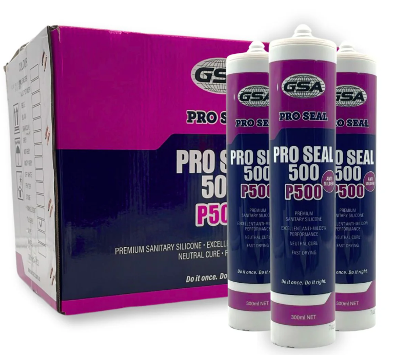 GSA Pro-Seal 500 White Silicon - Box of 24