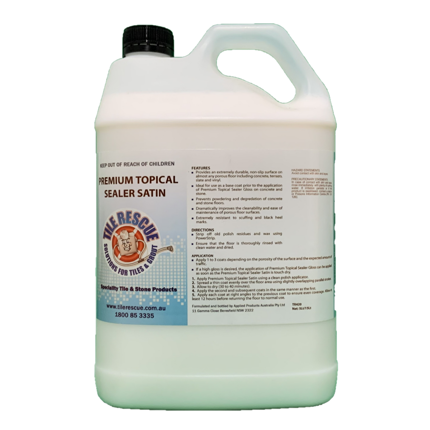 Tile Rescue Premium Topical Sealer Satin - 5L